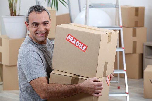 PPE-equipped removals team working safely in Elephant and Castle