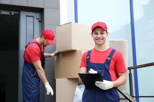 Professional movers loading furniture in Elephant and Castle