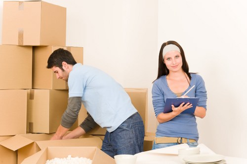 Marketing and cookie preference settings for a moving service website