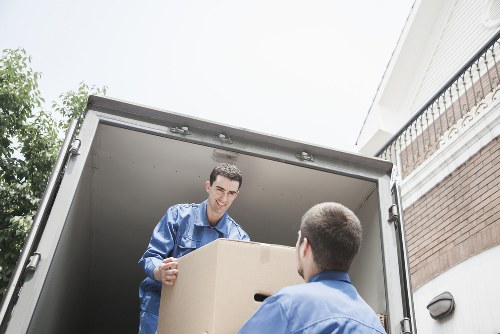A moving van loaded for a local relocation in Elephant and Castle