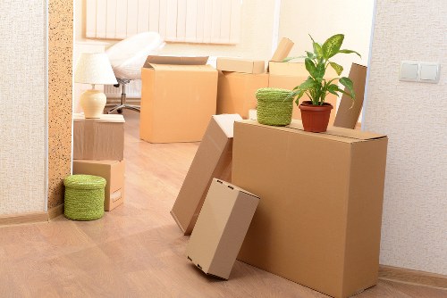 Office furniture and IT equipment prepared for relocation