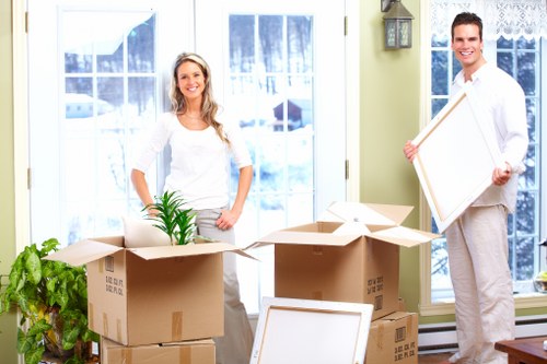 Local packing team helping a business move in Elephant and Castle