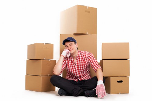 Local removals team handling a house move near Elephant and Castle